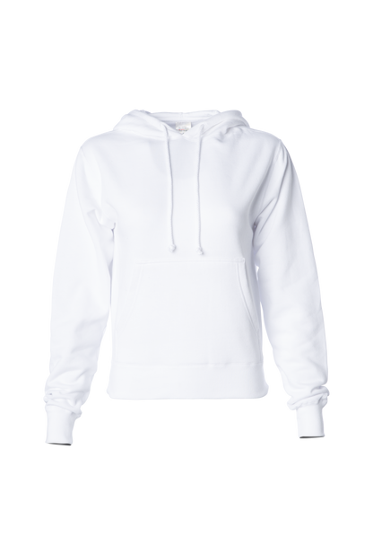 IND008 - Women’s Pullover Hooded Sweatshirt - White / XS - CLOSE