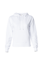 IND008 - Women’s Pullover Hooded Sweatshirt - White / XS - CLOSE