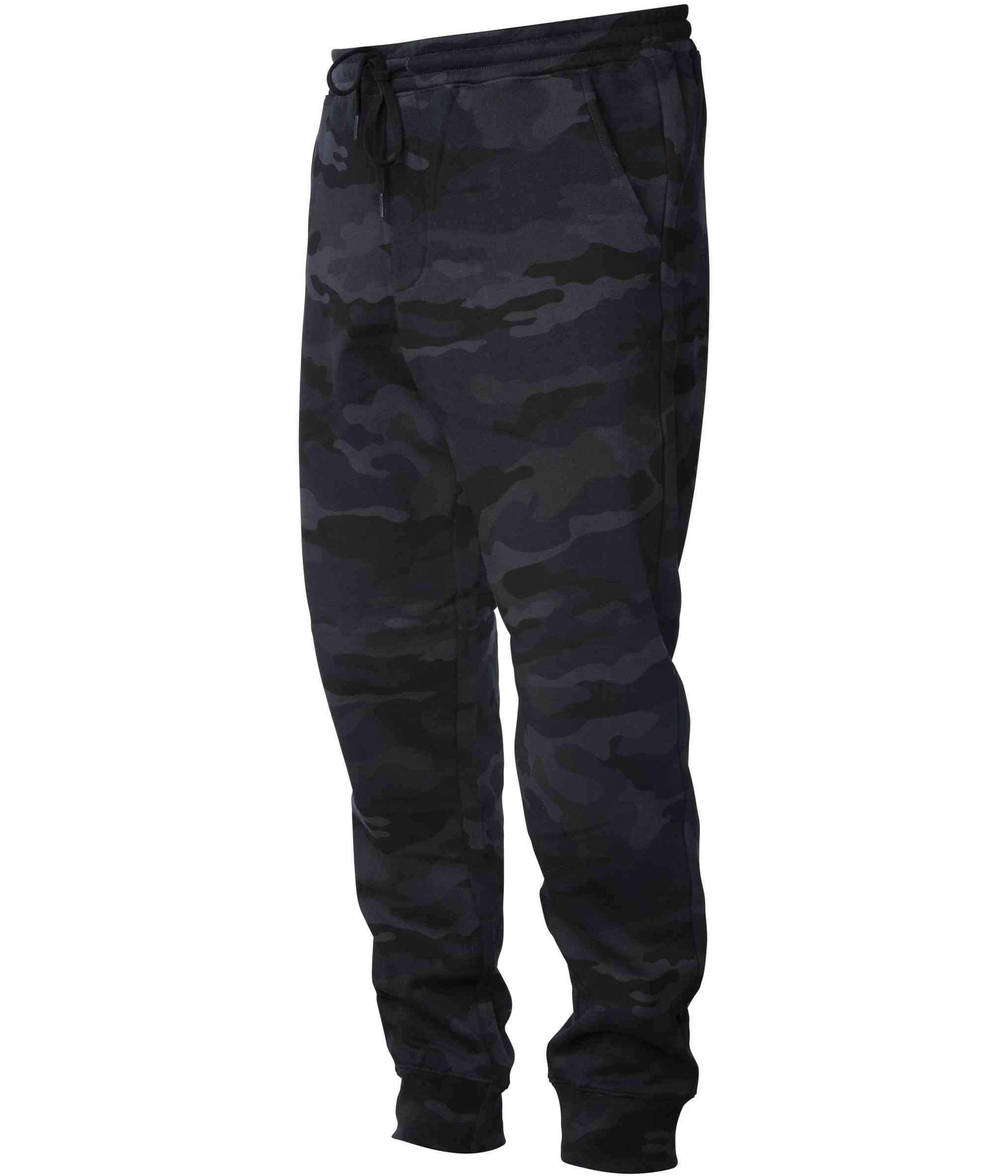 IND20PNT - Men’s Midweight Fleece Pant - Black Camo / XS - SWEATPANTS