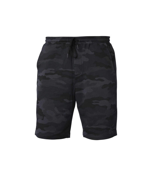 IND20SRT - Men’s Midweight Fleece Short - Black Camo / XS - SHORTS