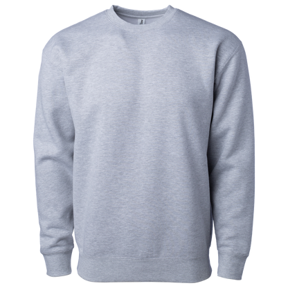 IND3000 - Men’s Heavyweight Crew Neck - Grey Heather / XS - CREWNECKS