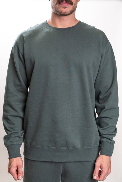 IND3000 - Men’s Heavyweight Crew Neck - Alpine Green / XS - CREWNECKS