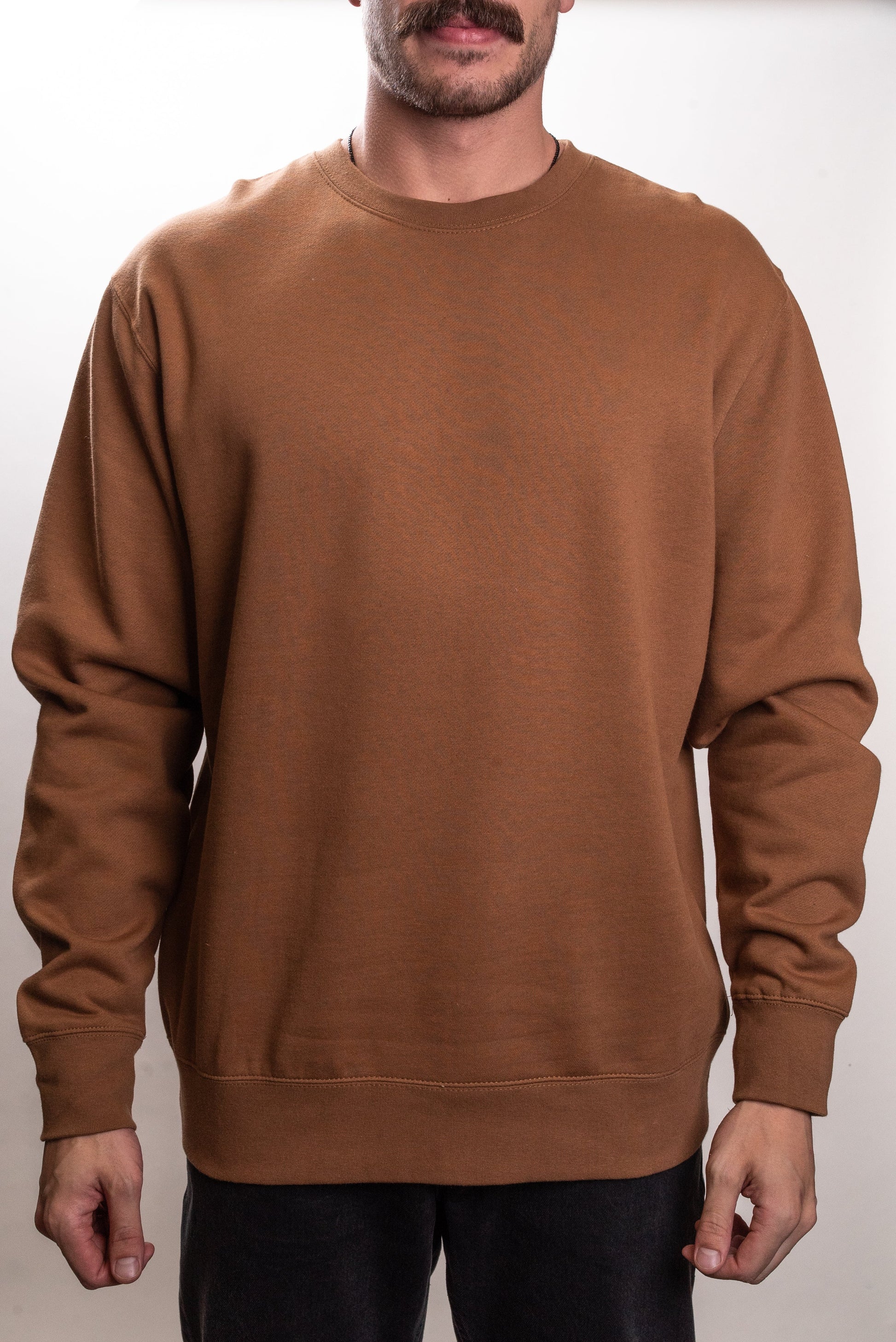 IND3000 - Men’s Heavyweight Crew Neck - Saddle / XS - CREWNECKS