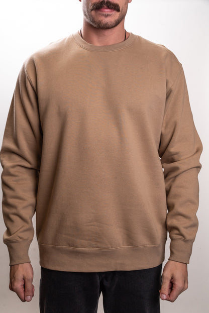 IND3000 - Men’s Heavyweight Crew Neck - Sandstone / XS - CREWNECKS