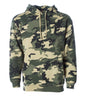 IND4000 - Men’s Heavyweight Hooded Pullover Sweatshirt - Army Camo / XS - HOODIES
