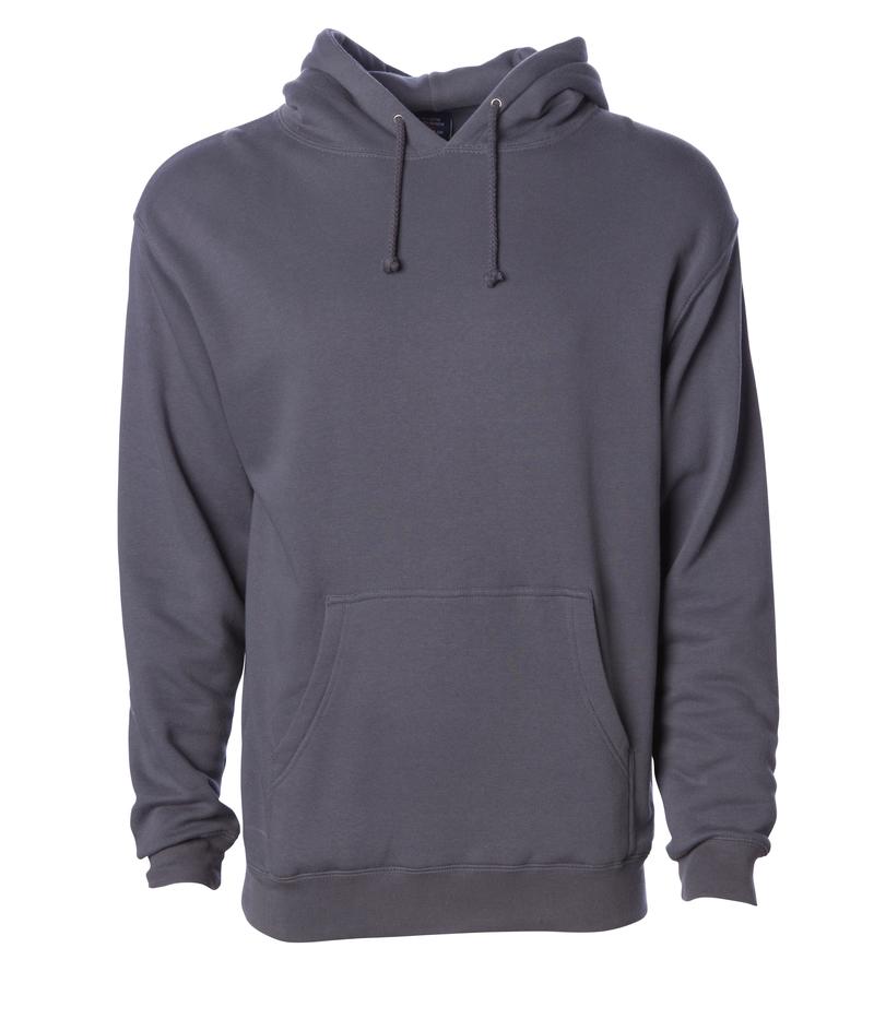 IND4000 - Men’s Heavyweight Hooded Pullover Sweatshirt - Charcoal / XS - HOODIES