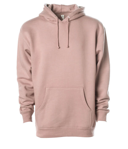 IND4000 - Men’s Heavyweight Hooded Pullover Sweatshirt - Dusty Pink / XS - HOODIES