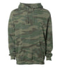 IND4000 - Men’s Heavyweight Hooded Pullover Sweatshirt - Forest Camo / XS - HOODIES