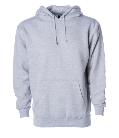 IND4000 - Men’s Heavyweight Hooded Pullover Sweatshirt - Grey Heather / XS - HOODIES