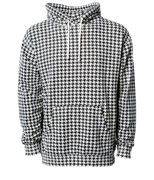 IND4000 - Men’s Heavyweight Hooded Pullover Sweatshirt - Houndstooth / XS - HOODIES