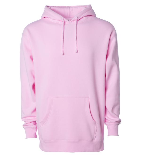 IND4000 - Men’s Heavyweight Hooded Pullover Sweatshirt - Light Pink / XS - HOODIES