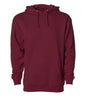 IND4000 - Men’s Heavyweight Hooded Pullover Sweatshirt - Maroon / XS - HOODIES