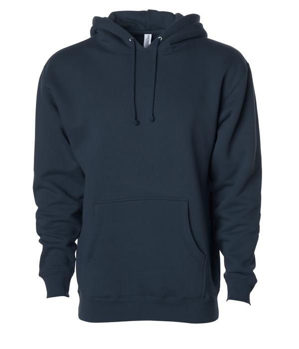 IND4000 - Men’s Heavyweight Hooded Pullover Sweatshirt - Navy / XS - HOODIES