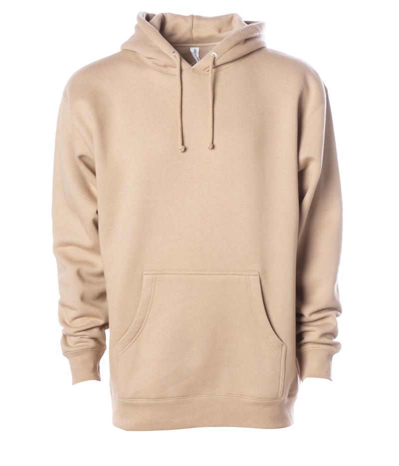 IND4000 - Men’s Heavyweight Hooded Pullover Sweatshirt - Sandstone / XS - HOODIES