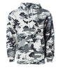 IND4000 - Men’s Heavyweight Hooded Pullover Sweatshirt - Snow Camo / XS - HOODIES