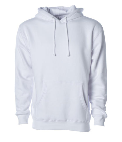 IND4000 - Men’s Heavyweight Hooded Pullover Sweatshirt - White / XS - HOODIES