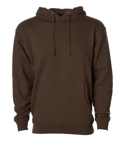 IND4000 - Men’s Heavyweight Hooded Pullover Sweatshirt - Brown / XS - HOODIES