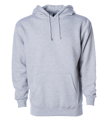 IND4000P - Heavyweight Hooded Pullover Sweatshirt - Grey Heather / XS - HOODIES