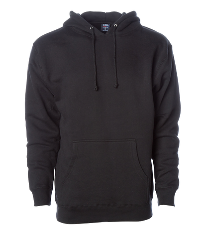 IND4000P - Heavyweight Hooded Pullover Sweatshirt - Black / XS - HOODIES