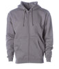 IND4000Z Men’s Heavyweight Zip Hooded Sweatshirt - Charcoal / XS - ZIPS