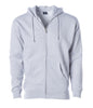 IND4000Z Men’s Heavyweight Zip Hooded Sweatshirt - Grey Heather / XS - ZIPS