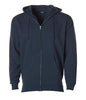 IND4000Z Men’s Heavyweight Zip Hooded Sweatshirt - Navy / XS - ZIPS