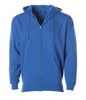 IND4000Z - Men’s Heavyweight Zip Hooded Sweatshirt - Royal / XS - ZIPS