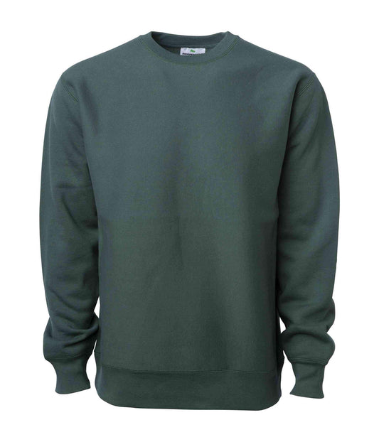 IND5000C Legend - Men’s Premium 450GM Heavyweight Cross-Grain Crew - Alpine Green / XS - CREWNECKS