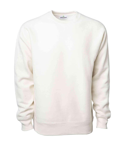 IND5000C Legend - Men’s Premium 450GM Heavyweight Cross-Grain Crew - Bone / XS - CREWNECKS