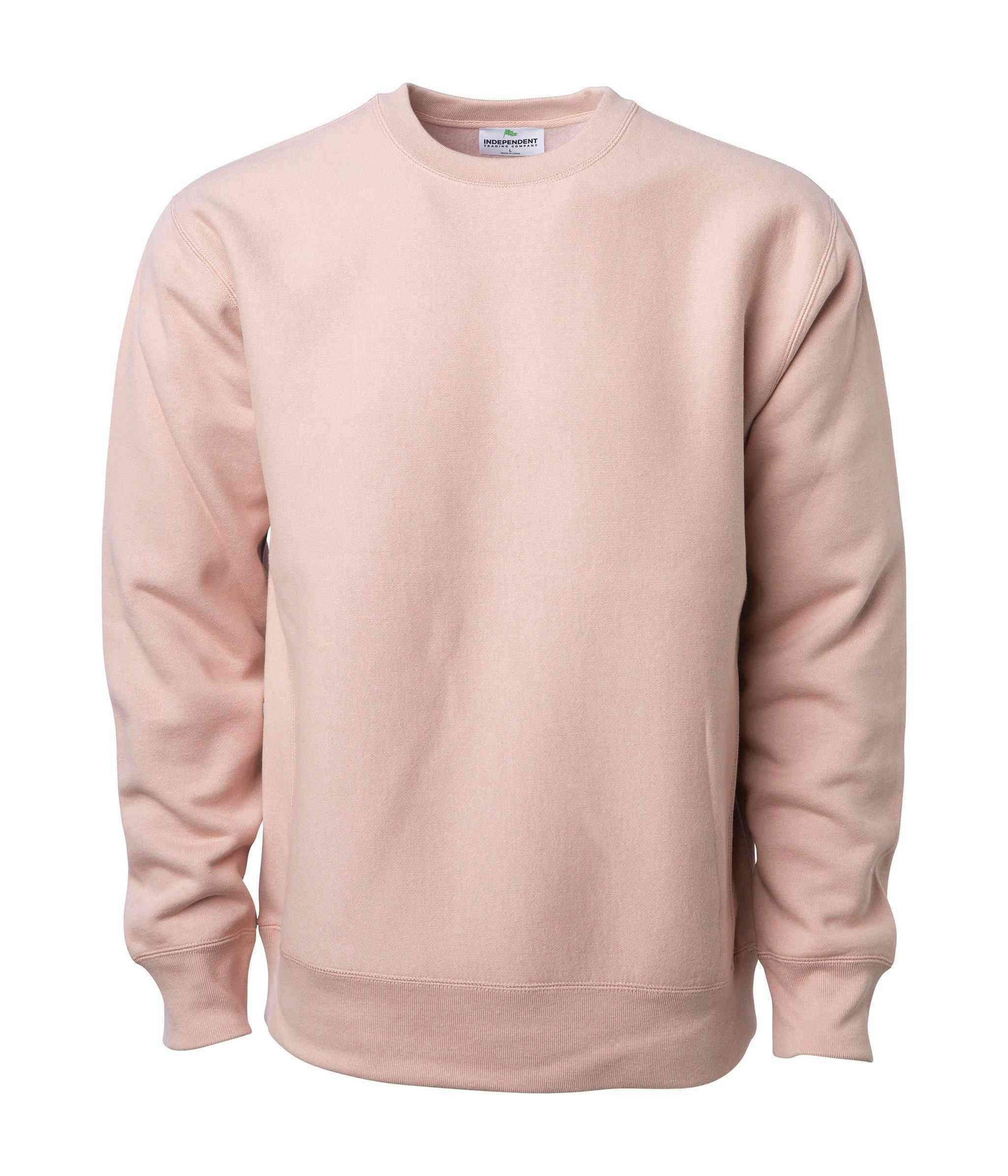IND5000C Legend - Men’s Premium 450GM Heavyweight Cross-Grain Crew - Dusty Pink / XS - CREWNECKS