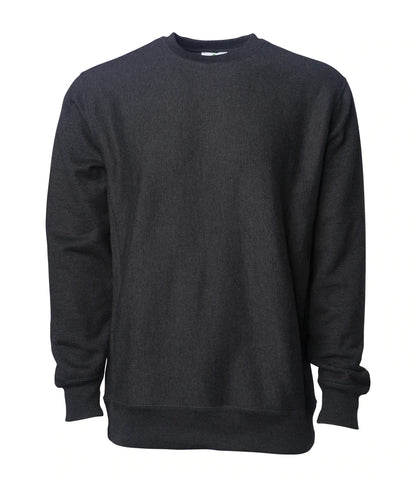 IND5000C Legend - Men’s Premium 450GM Heavyweight Cross-Grain Crew - Charcoal Heather / S - CREWNECKS