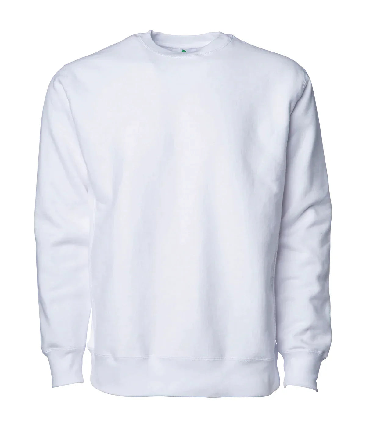 IND5000C Legend - Men’s Premium 450GM Heavyweight Cross-Grain Crew - White / XS - CREWNECKS
