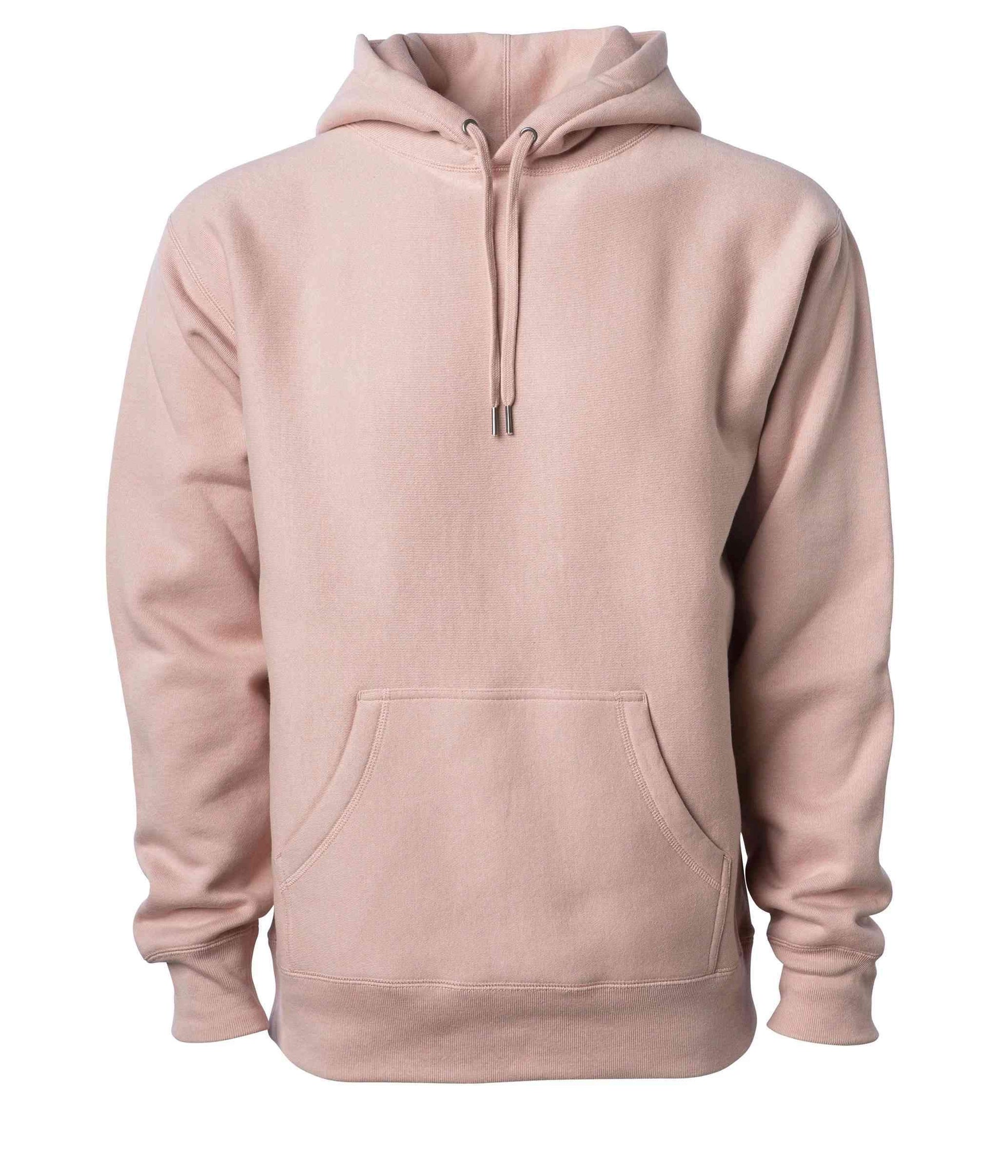 IND5000P - Men’s Premium 450GM Heavyweight Cross-Grain Hoodie - Dusty Pink / XS - HOODIES