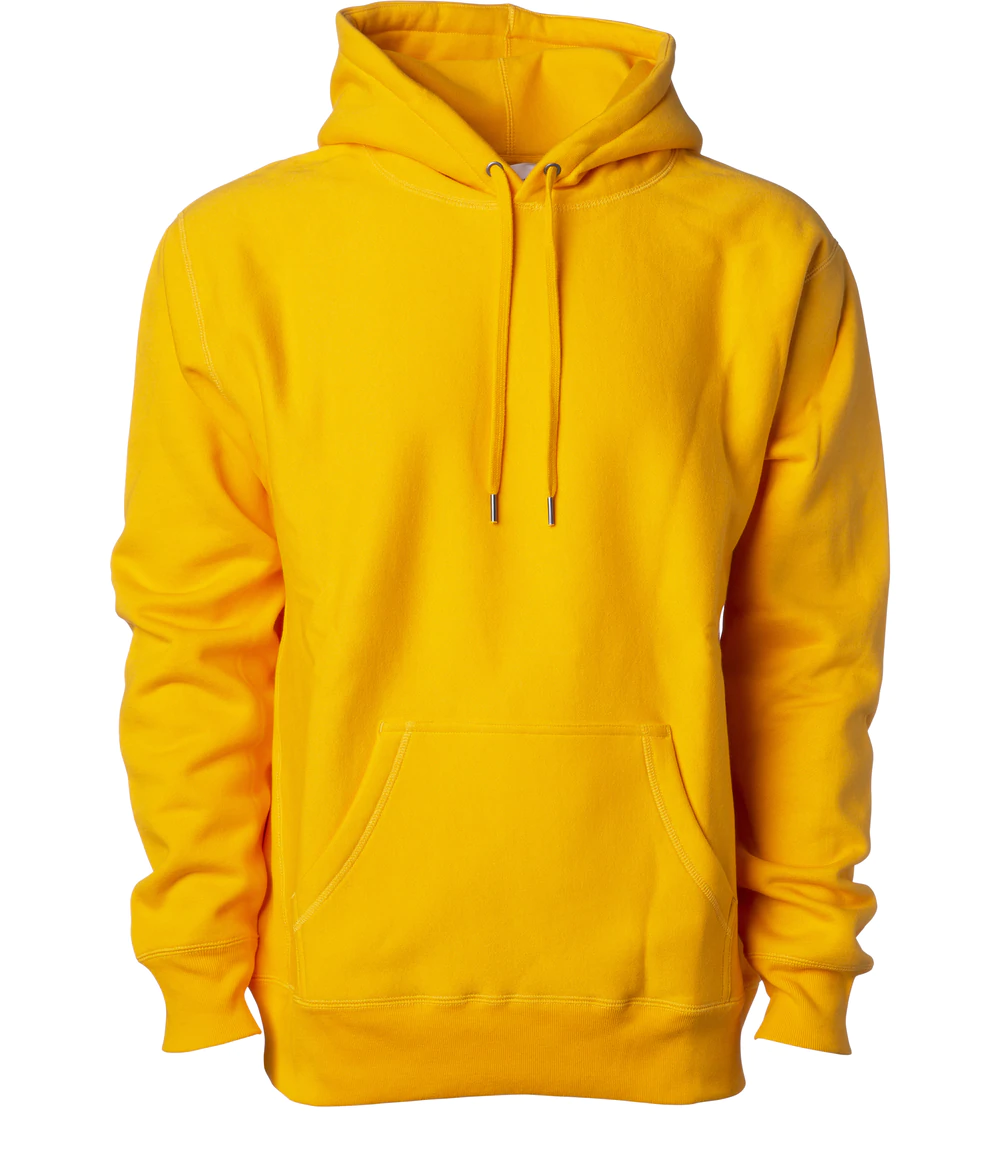 IND5000P - Men’s Premium 450GM Heavyweight Cross-Grain Hoodie - Gold / XS - HOODIES
