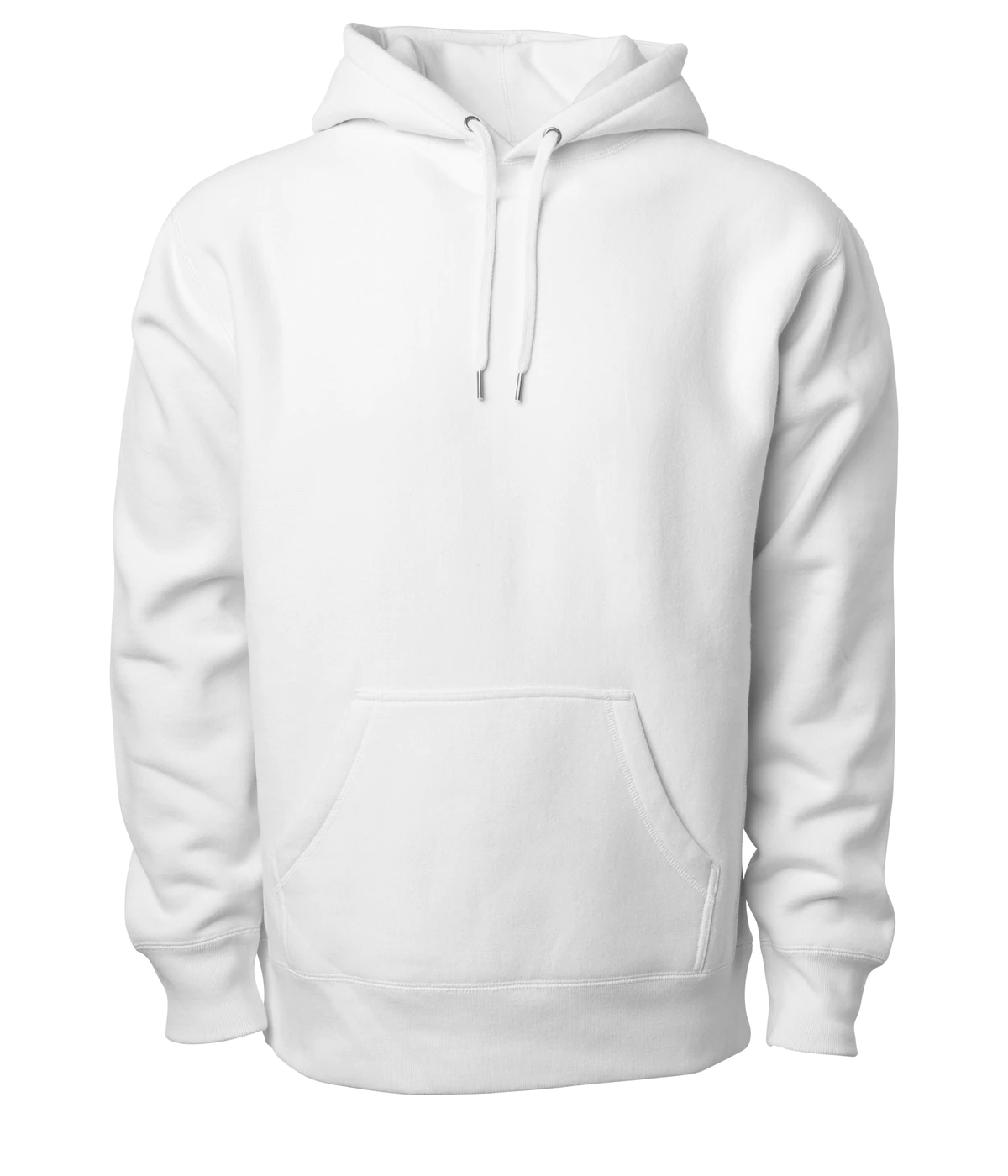 IND5000P - Men’s Premium 450GM Heavyweight Cross-Grain Hoodie - White / XS - HOODIES
