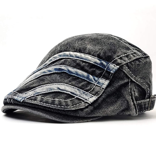 IVY Hat -K204 Denim Multi-Coloured Adjustable - Black / OSFA - Ivy