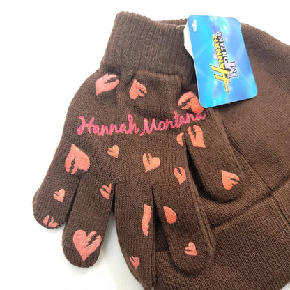 Youth - Hannah Montana 2pcs set Winter Toque & Gloves - Character Knit Set