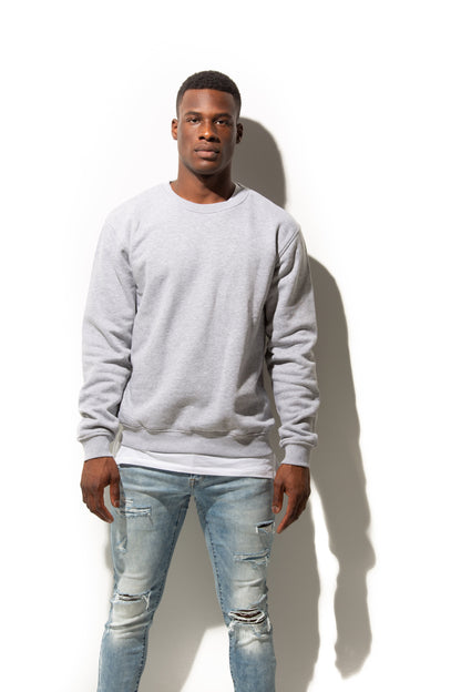 HERO-1020 Unisex Blank Crewneck Sweatshirt - Sport Grey - Crewnecks