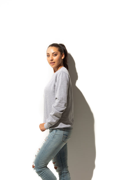 HERO-1020 Unisex Blank Crewneck Sweatshirt - Sport Grey - Crewnecks