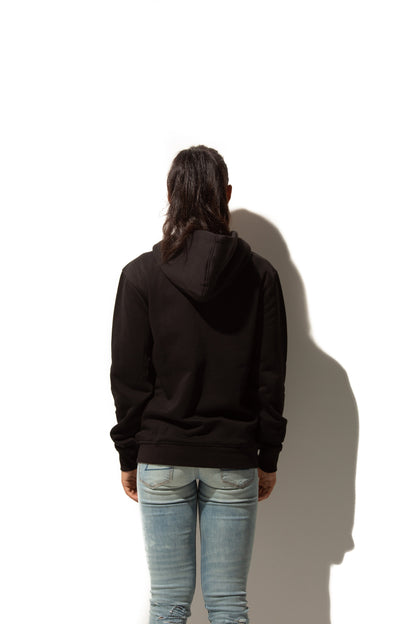 HERO-3020 Unisex Full Zip Hoodie - Black - Full-Zip
