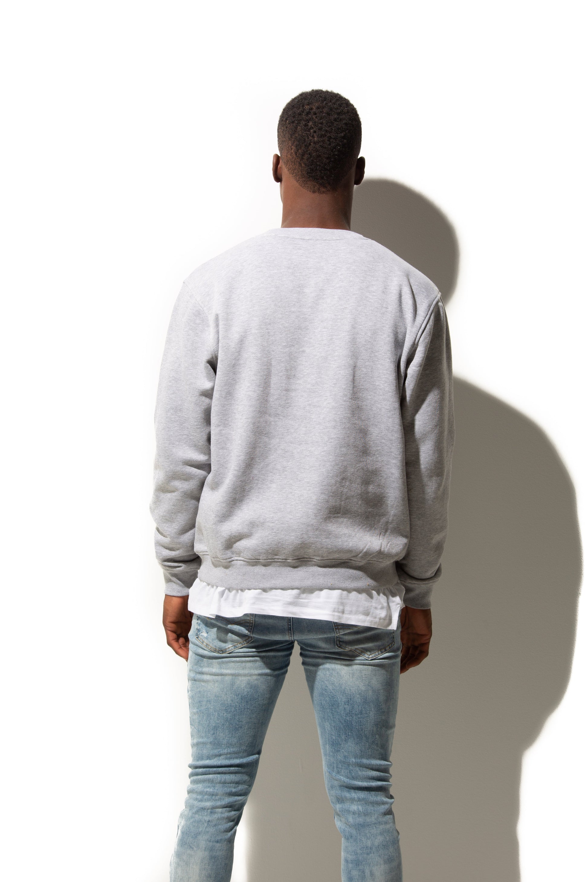 HERO-1020 Unisex Blank Crewneck Sweatshirt - Sport Grey - Crewnecks