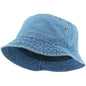Bucket Hat - Multi-Coloured S/M & L/XL Sizes - Medium Denim