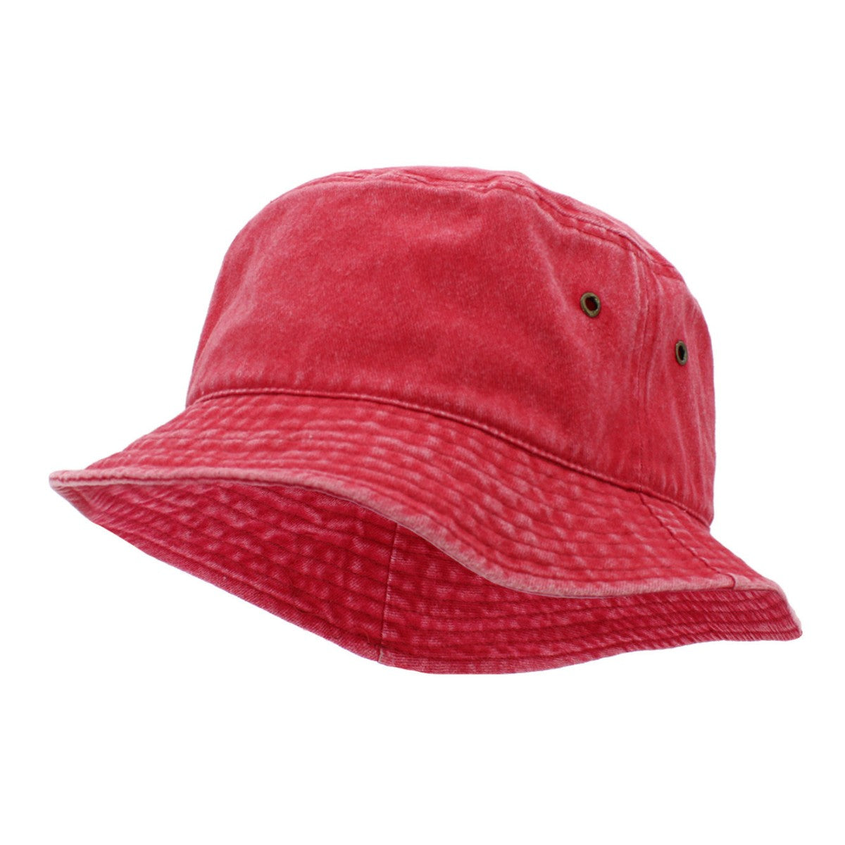 Bucket Hat - Multi-Coloured S/M & L/XL Sizes - Washed Red
