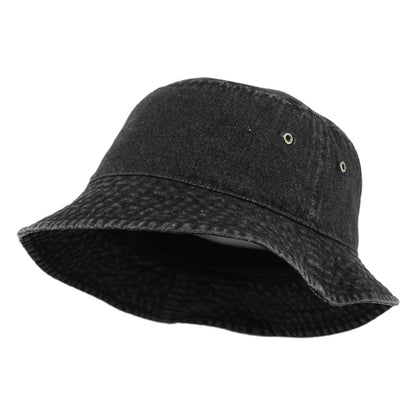 Bucket Hat - Multi-Coloured S/M & L/XL Sizes - Black Denim