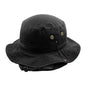 Bucket Hat with String - Multi-Coloured L/XL - Black