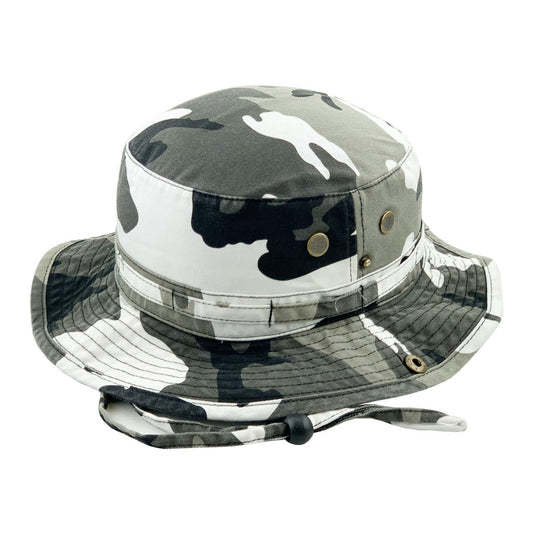 Bucket Hat with String - Multi-Coloured L/XL - City Camo