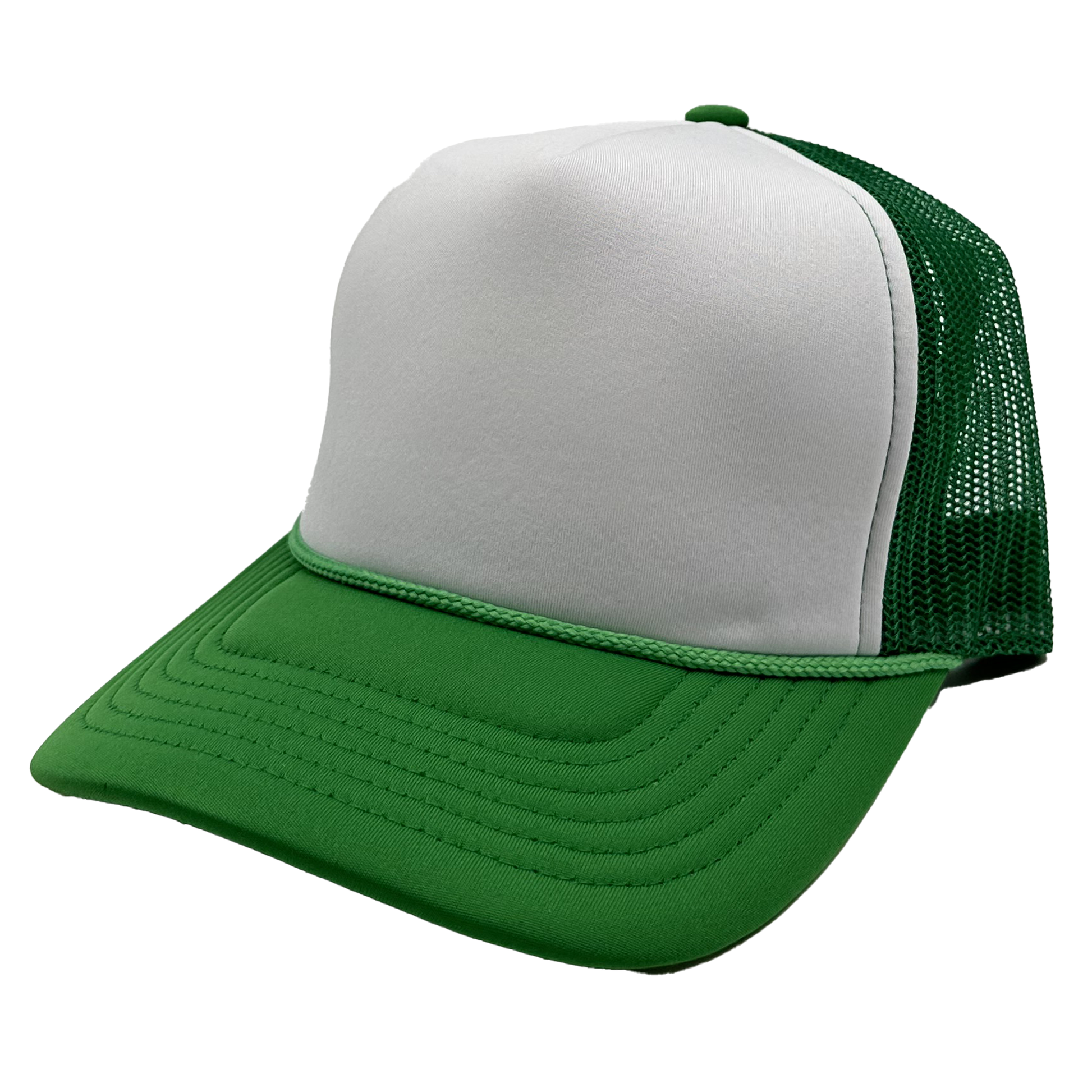 GNV-1222FT - Foam Trucker Cap - Kelly White / One Size - CAPS