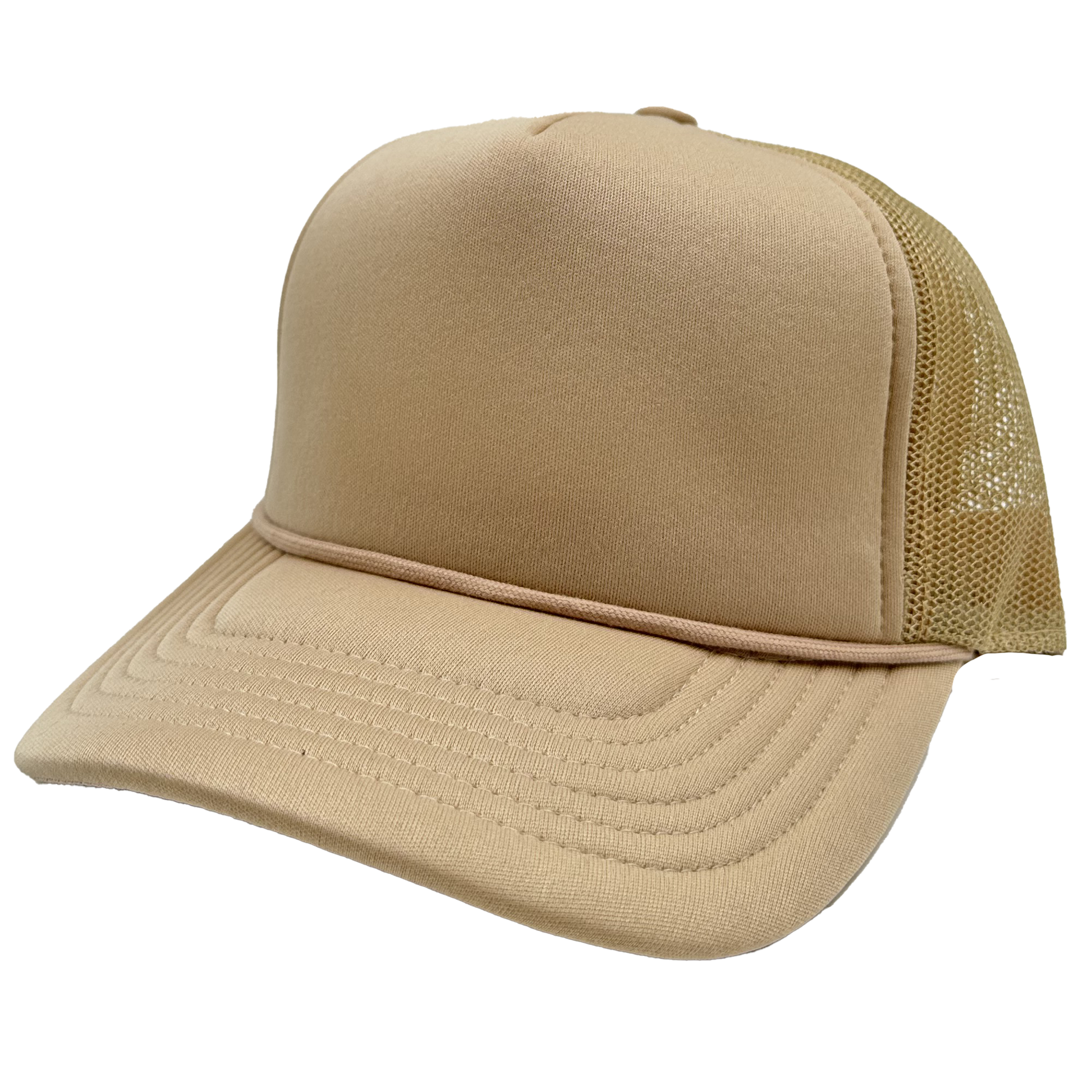 GNV-1222FT - Foam Trucker Cap - Khaki / One Size - CAPS