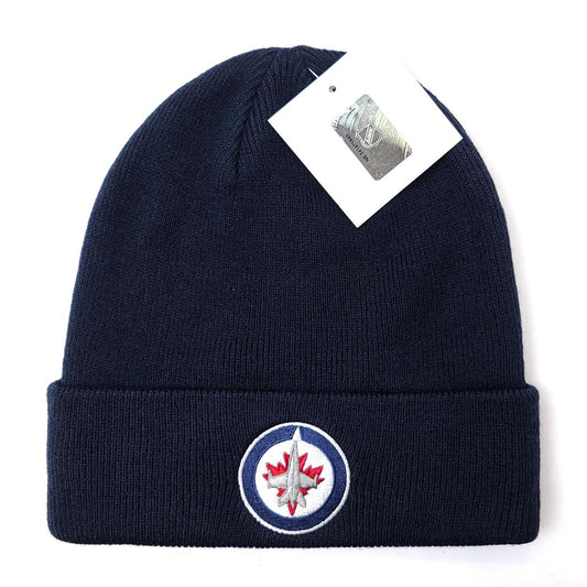 Winnipeg Jets Knit Toque - BS Cuff Navy - OSFA - NHL