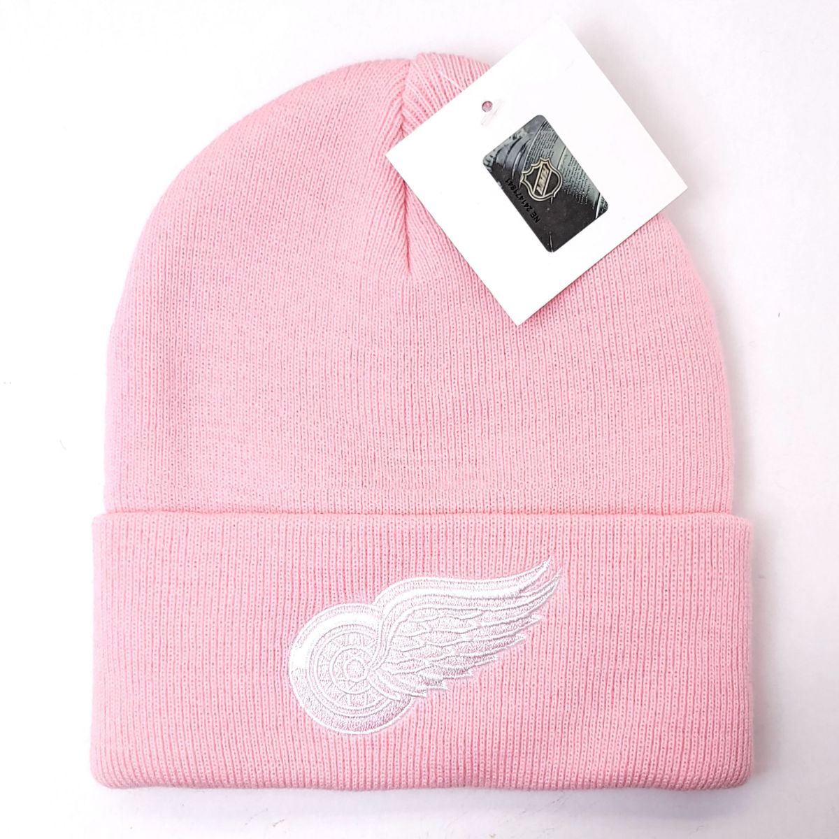 Detroit Red Wings Knit Toque - BS Cuff Pink - OSFA - NHL
